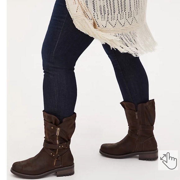 STRAPPY MOTO BOOTIE (WW) by Torrid - Picture 2 of 6